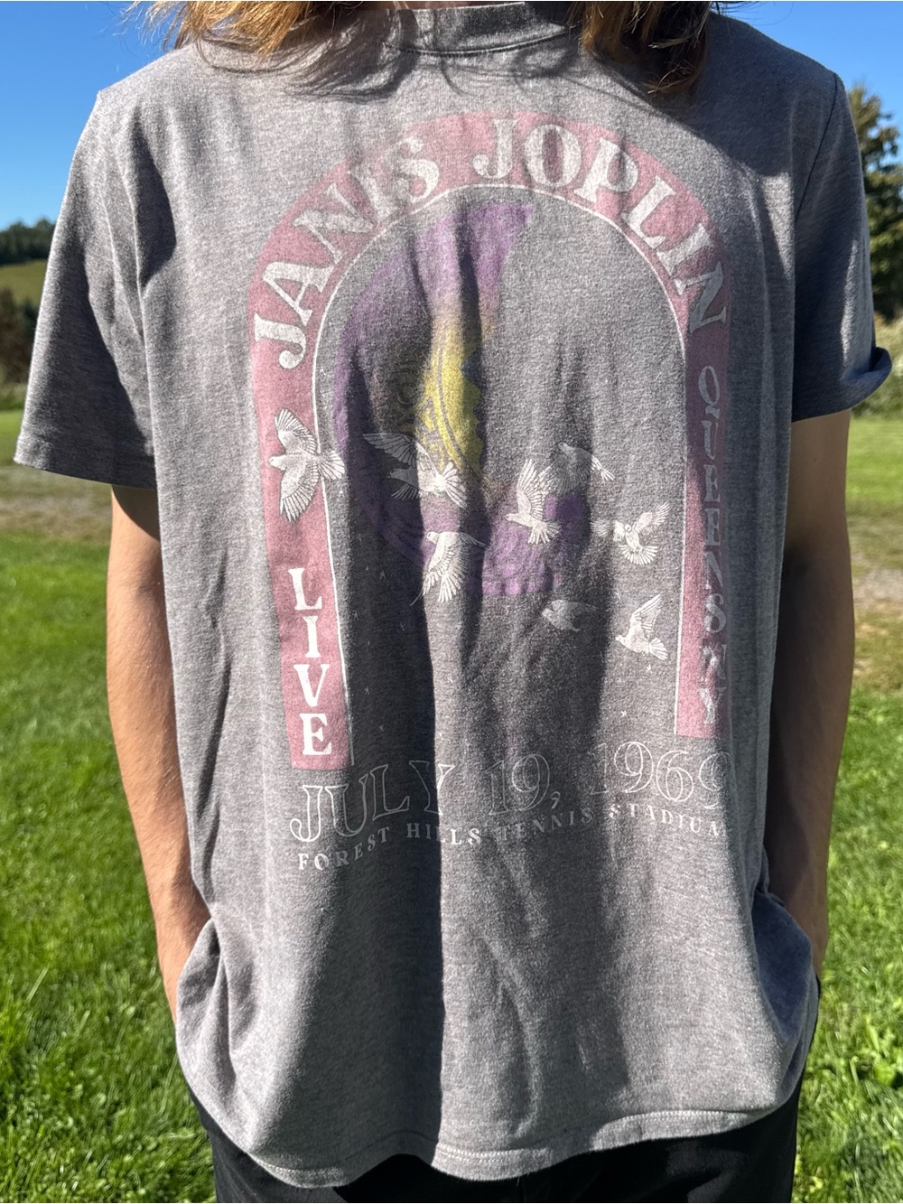 Maurices Janis Joplin 1969 Forest Hills Queens Concert Graphic T-Shirt Size 0